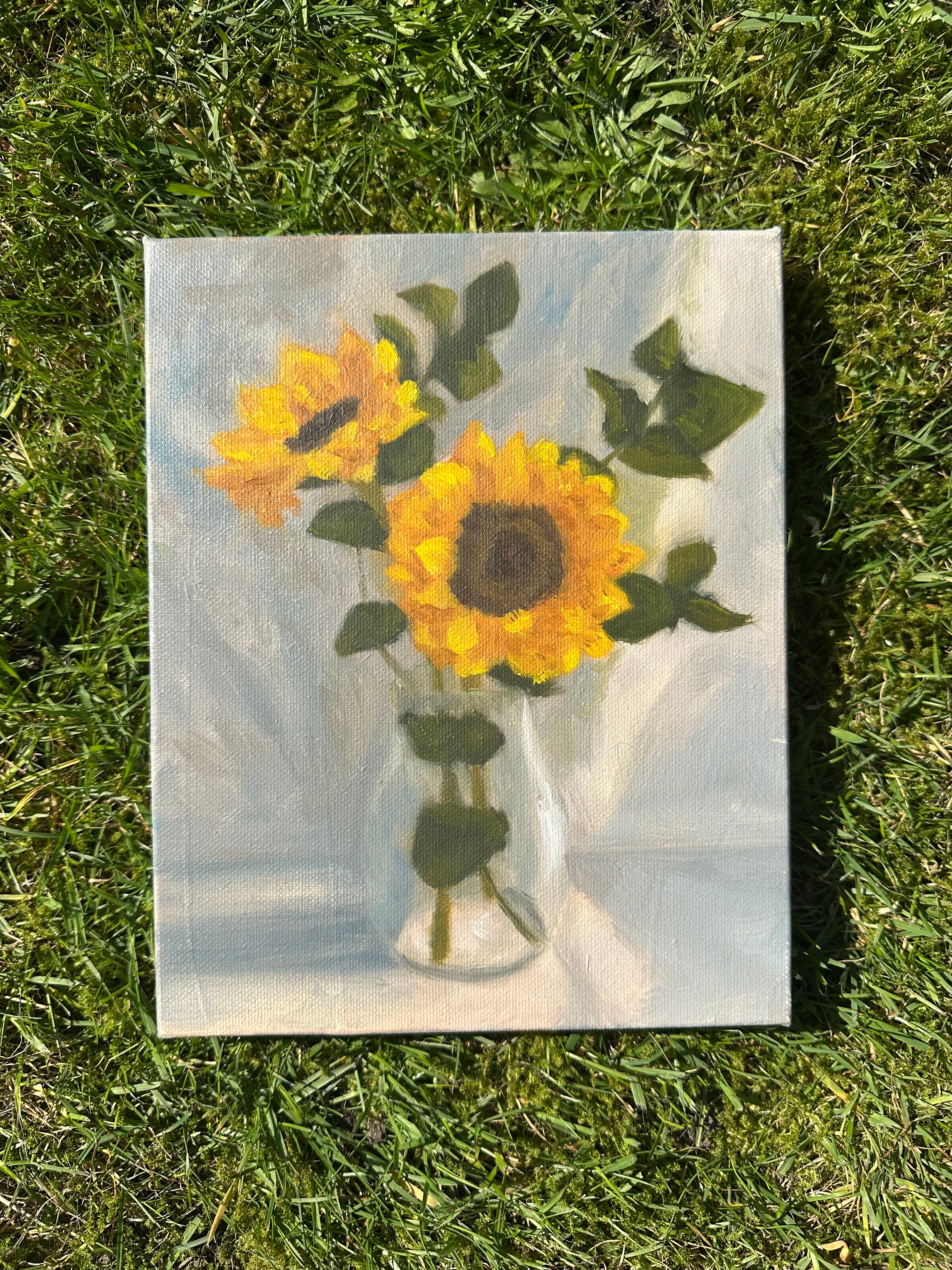 Sunflowers in Spring 8x10"