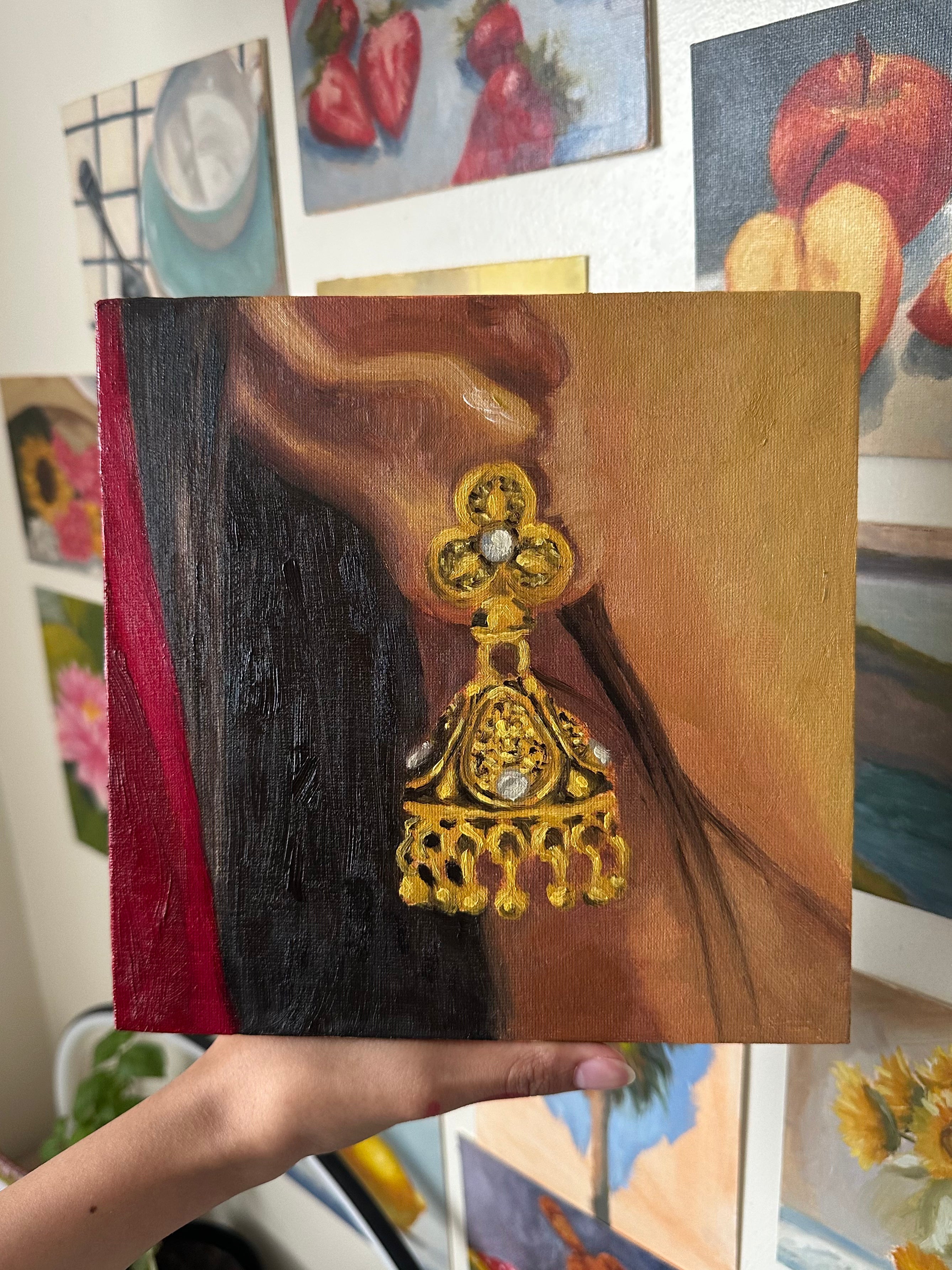 Golden Jhumka 20x20 cm (2026)